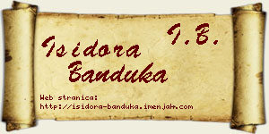 Isidora Banduka vizit kartica